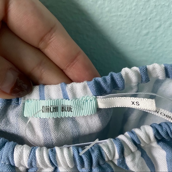 NWT Urban Outfitters Blue & White Romper Playsuit - Picture 6 of 9